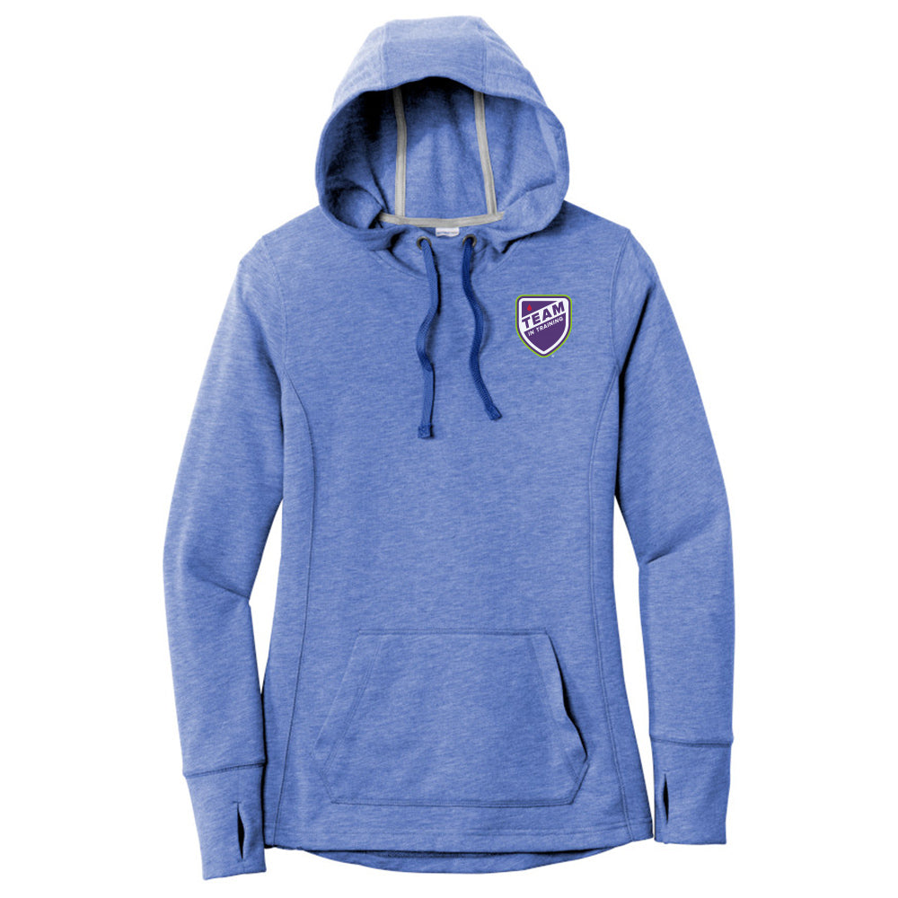 Ladies Sport-Tek PosiCharge Tri-Blend Wicking Fleece Hooded Pullover
