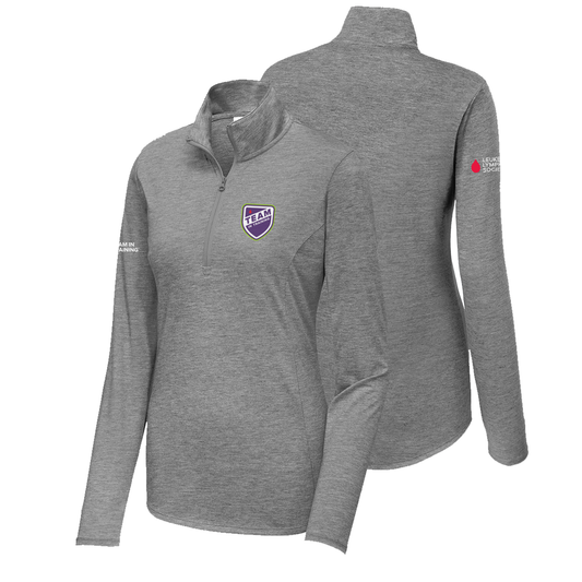 Ladies Team Sport-Tek Tri-Blend Wicking 1/4-Zip Pullover